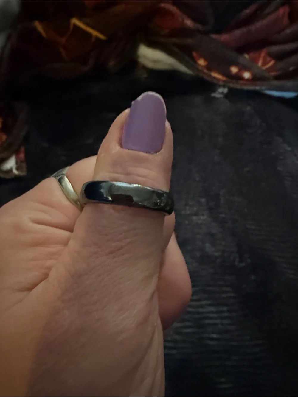 Men’s Simple Hematite Band Ring - Classic Minimalist Style